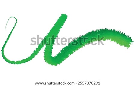 Green eco Letter U Logo Template Design