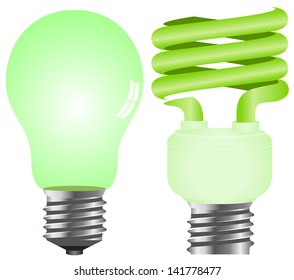 Green Eco Light Bulb