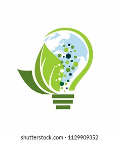green eco lightbulb 
