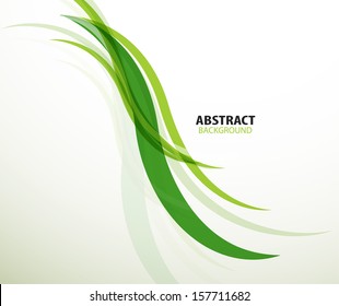 Green eco lines abstract background