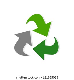 Green eco logo vector
