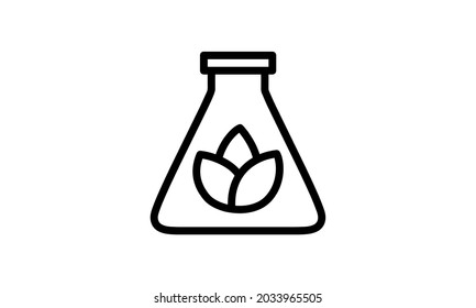 Green eco nature energy vector icon with white background