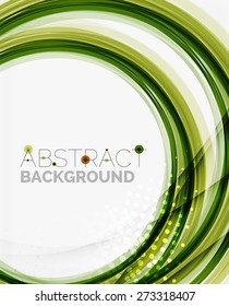 Green eco nature wave background, ground or grass concept