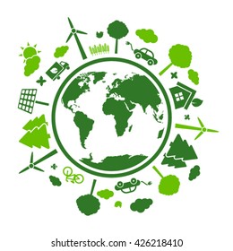 Green eco planet