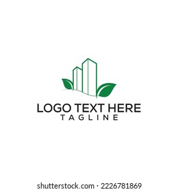 Green Eco Real Estate Logo Design