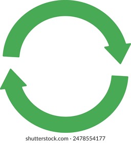 green eco recycle arrow app icon 