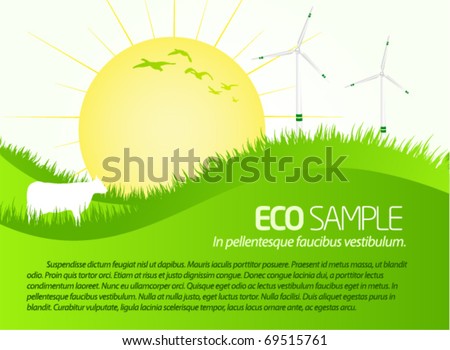 Green eco sample scenery