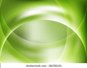 Green eco sky wave abstract  background vector illustration