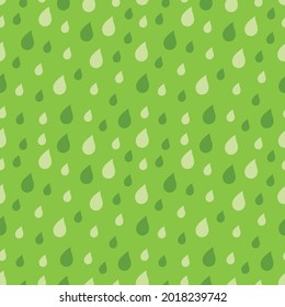 Green, eco texture with water drops. Great for printing, packaging. Vector illustration.