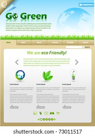 Green Eco Themed Website Template