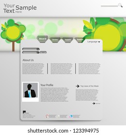 Green eco website template
