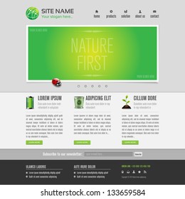 Green eco website template