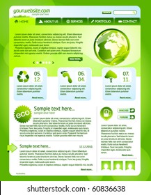Green eco website template