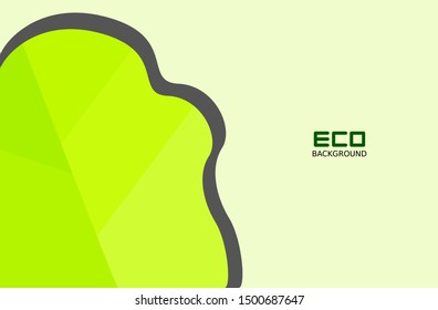Green eco-friendly backgrounds with leaf patterns for business posts and presentations, natural backgrounds, green abstract backgrounds