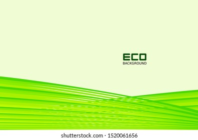 Green eco-friendly backgrounds with line patterns for business posts and presentations, natural backgrounds, green abstract backgrounds