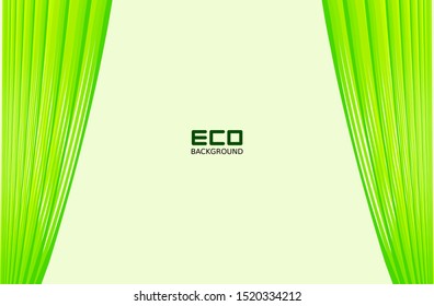 Green eco-friendly backgrounds with line patterns for business posts and presentations, natural backgrounds, green abstract backgrounds