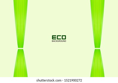 Green eco-friendly backgrounds with line patterns for business posts and presentations, natural backgrounds, green abstract backgrounds