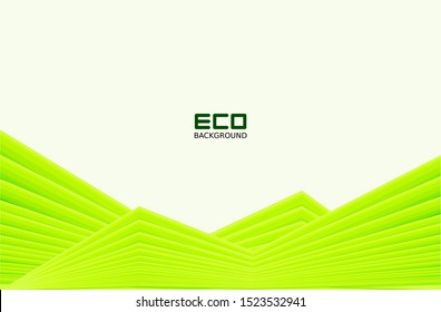 Green eco-friendly backgrounds with line patterns for business posts and presentations, natural backgrounds, green abstract backgrounds