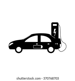 green, eco-friendly electric car charging stations batteries,  electric car charging