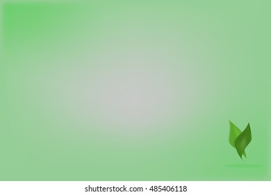 Green ecological background with green leaves for some text