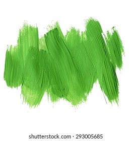 Green ecology acrylic brush strokes vector design