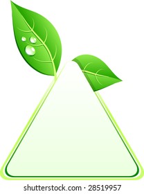 Green ecology background. Vector illustration.