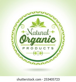 Green ecology badge - Illustration