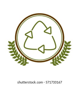 Green ecology concept icon vector illustration graphic design