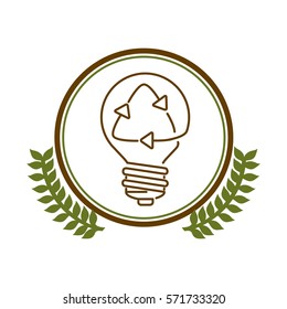 Green ecology concept icon vector illustration graphic design