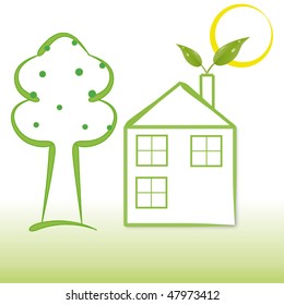 Green ecology house