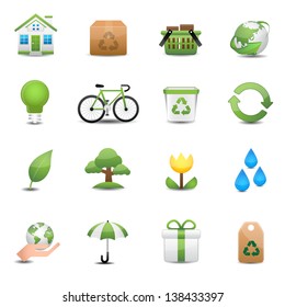 Green Ecology Icon Set