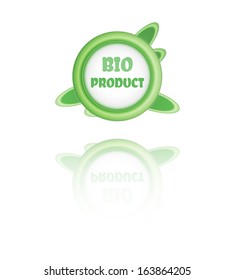 green ecology icon as a symbol of best quality