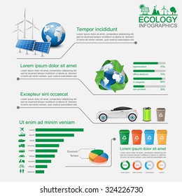 Green Ecology Infographic,vector