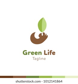Green ecology logo