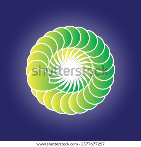 Green ecology nature element vector icon 02