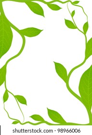 Green ecology plant  environment vector background concept frame