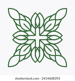 Green Ecology Vector Logo Design