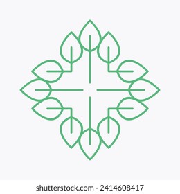 Green Ecology Vector Logo Design