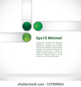 Green edition of a minimal but colorful geometric abstract scalable and adjustable eps10 vector background design with little shiny pearls for universal use 