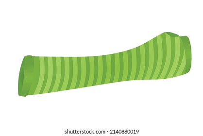 Green  elbow fingerless gloves. vector