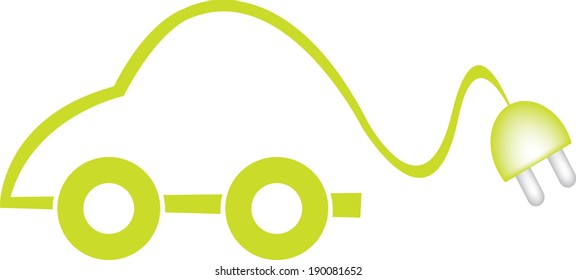 green electric car
