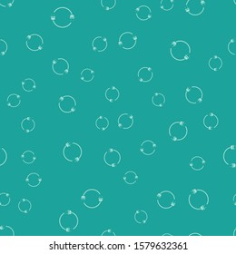 Green Electric plug icon isolated seamless pattern on green background. Concept of connection and disconnection of the electricity.  Vector Illustration