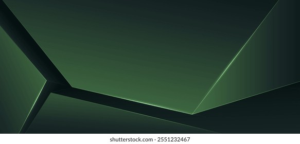 Green elegant, abstract polygon luxury background vector EPS 10