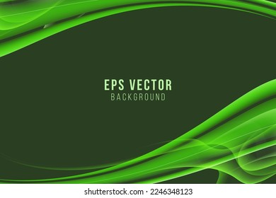 Green elegant geometric line shapes abstract background