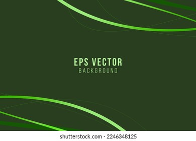 Green elegant geometric line shapes abstract background