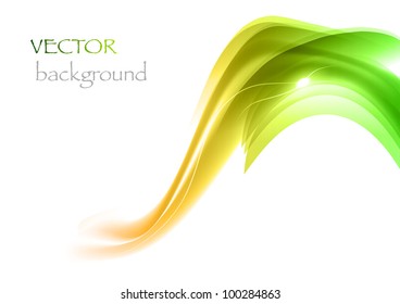 green elements on the white background