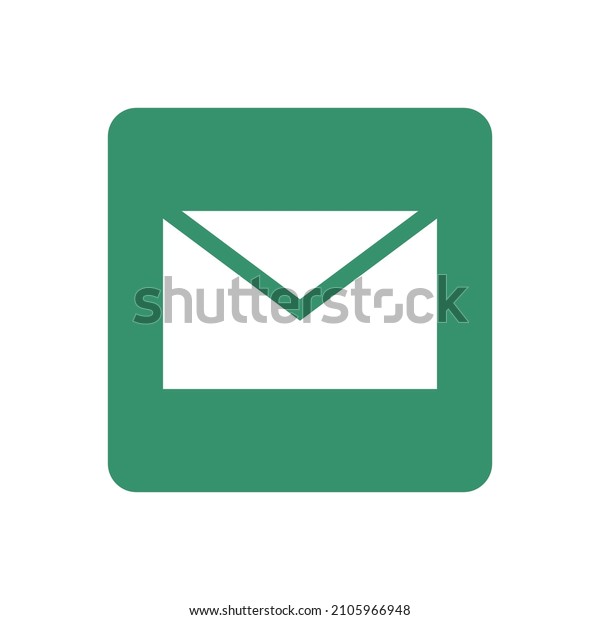 Green Email Icon Business Mail Vector Stock Vector (Royalty Free ...