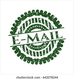 Green Email rubber seal