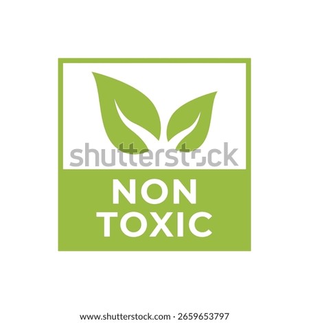Green Emblem for Non Toxic and Safe Products