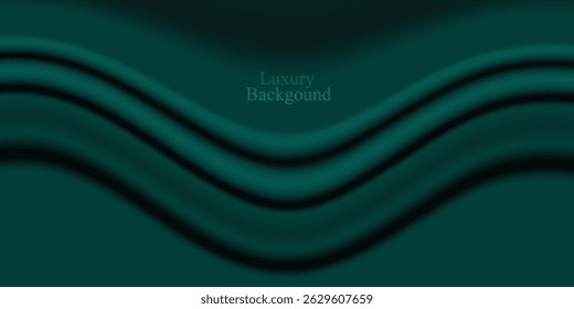 Green Emerald background vector design. Folded green emerald with shiny line. Green luxury background. Suit for card, invitation, backdrop, presentation, wedding invitation, arabic background.